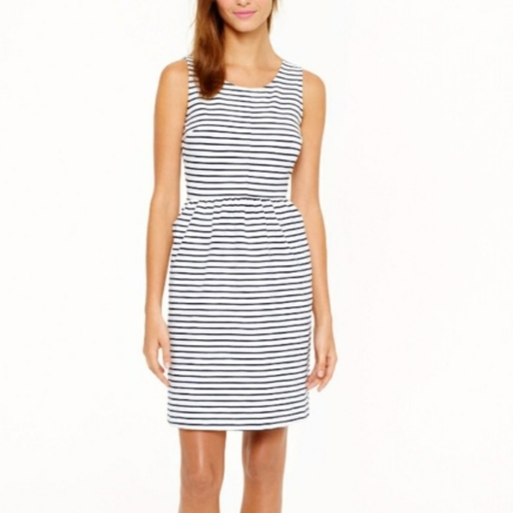 J.Crew Stripe Zipper Dress